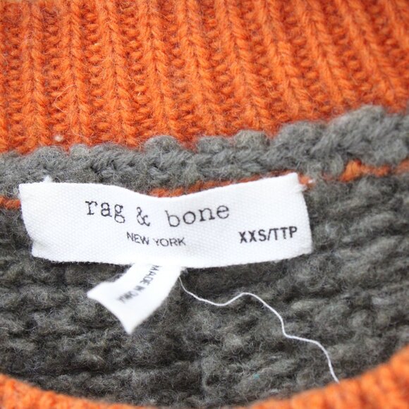 Rag & Bone Sweater Womens Size XXS Multicolor Color Block Pullover Knit Soft - Picture 6 of 9